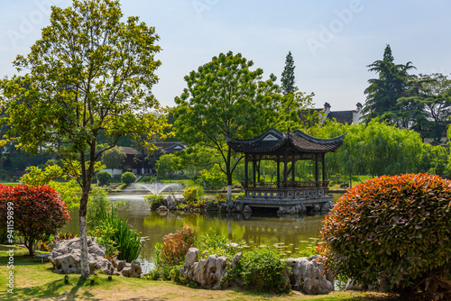 Scenic public park in the Chinese city of Nanjing