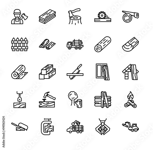 Banks Vector Icons - Premium Outlined Icon Pack