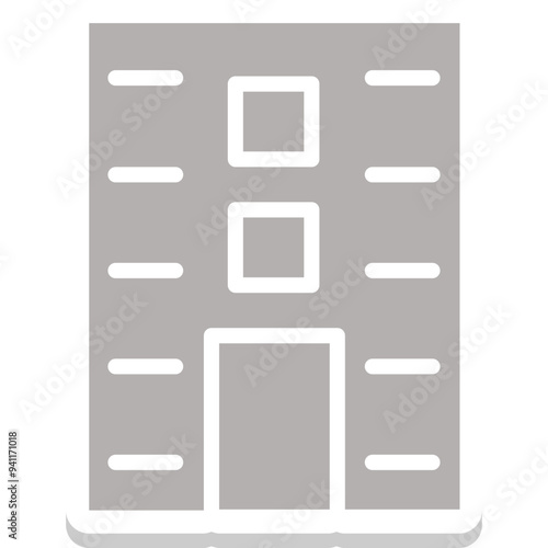 Luxury Hotel vector icon in sticker style 