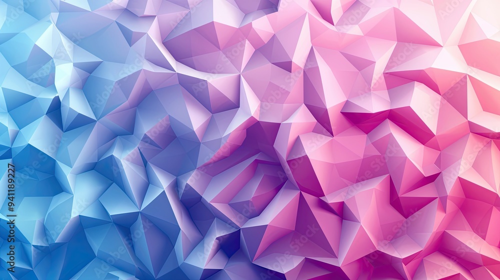 Abstract background with low poly design, pink ang blue Abstract background with low poly design, pink ang blue
