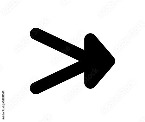 Arrow icon. Vector double black right arrow icon.