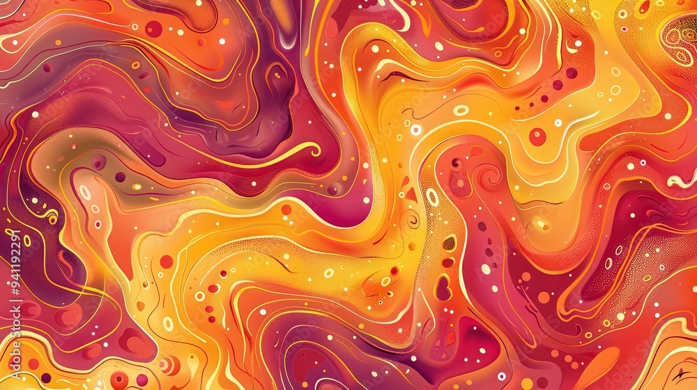 Abstract organic pattern design background, red and orange Abstract organic pattern design background, red and orange