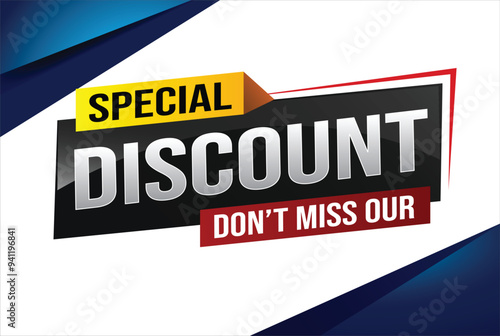 discount special offer poster dont miss out banner graphic design icon logo sign symbol social media website coupon

