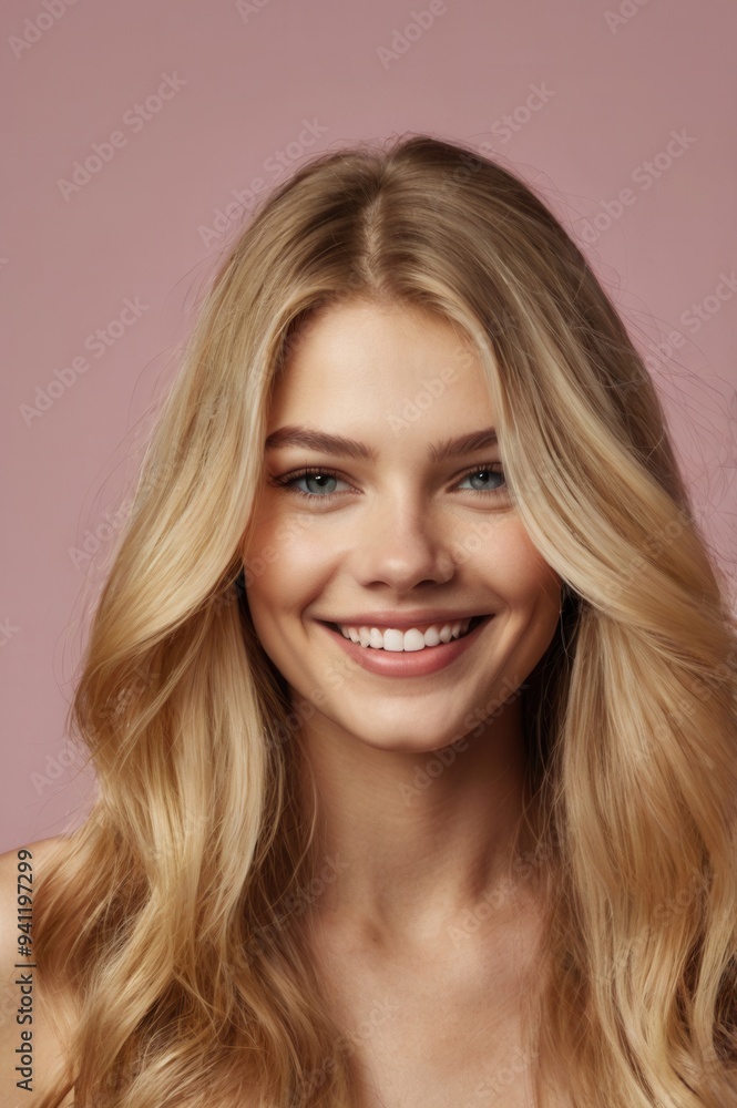 A woman with blonde hair and a bright smile A woman with blonde hair and a bright smile