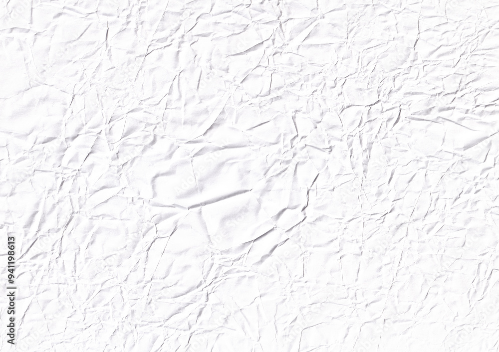 Wrinkled white paper texture. Realistic background Wrinkled white paper texture. Realistic background