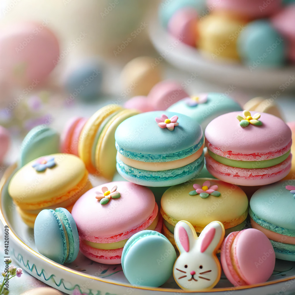 colorful macaroons on a wooden table colorful macaroons on a wooden table