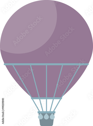 A simple illustration of a hot air balloon ascending, symbolizing adventure, freedom, and exploration.