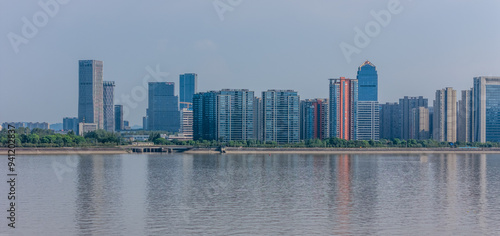 Linjiang Complex of Qiantang River, Hangzhou photo