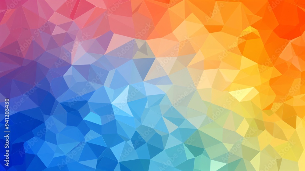 Fototapeta premium Abstract artwork displays a triangle geometric background. Graphic design highlights shape texture.