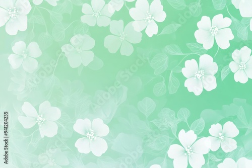 A fresh mint background with a subtle gradient from light mint green to deeper green