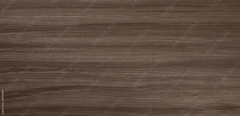 Naklejka premium Close-up of Elegant Brown Walnut Wood Texture with Horizontal Grain Pattern - Luxury Interior Material Background