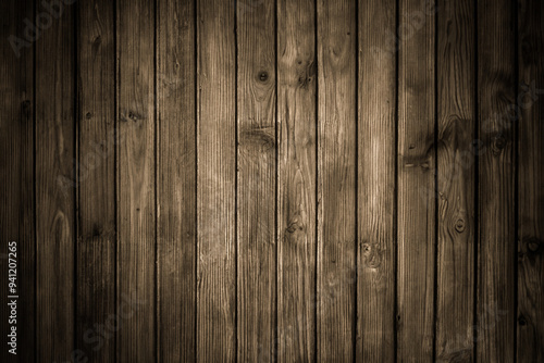Dark Brown Wood Wall Texture - Retro Vintage Style