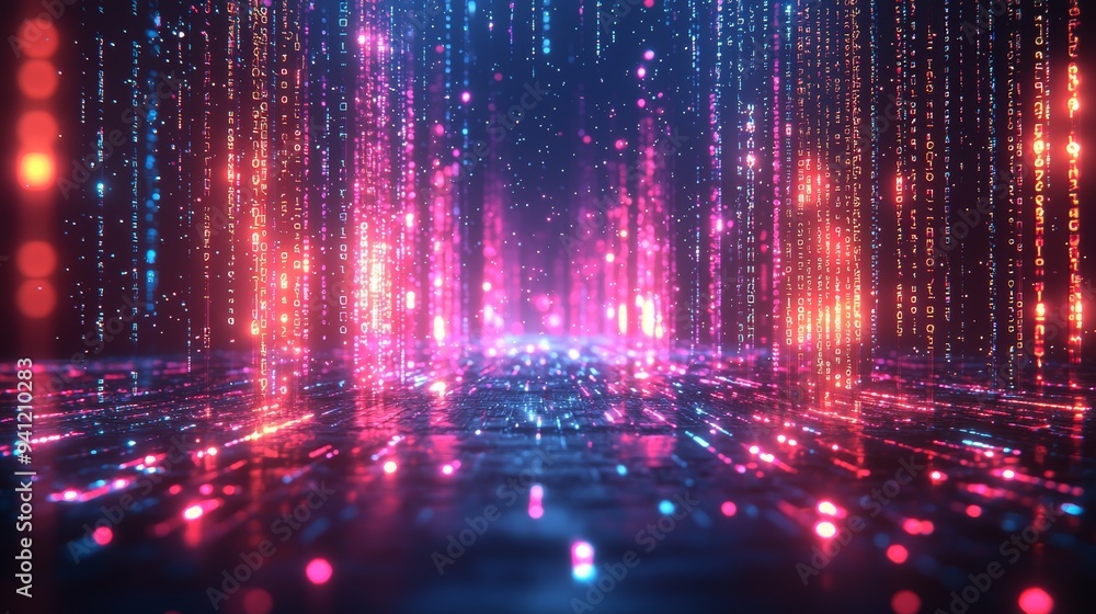 Featuring futuristic lines and glowing patterns, this abstract digital art creates a vibrant and dynamic look. Featuring futuristic lines and glowing patterns, this abstract digital art creates a vibrant and dynamic look.