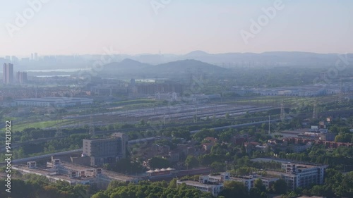 Summer scenery of Wuhan East Lake Scenic Area photo