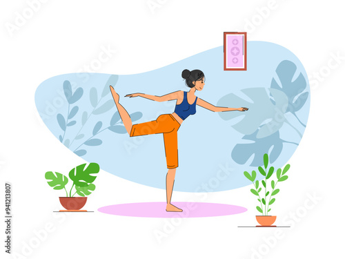 Woman Doing Fitness Exercises