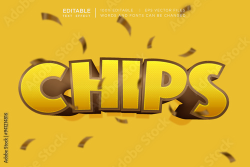 choco chips editable text effect