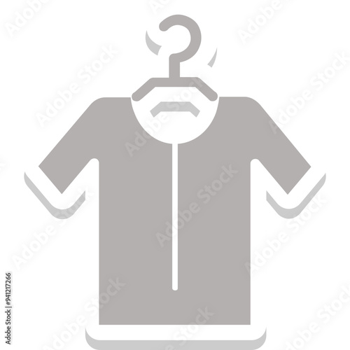 Hanger Shirt vector icon in sticker style 