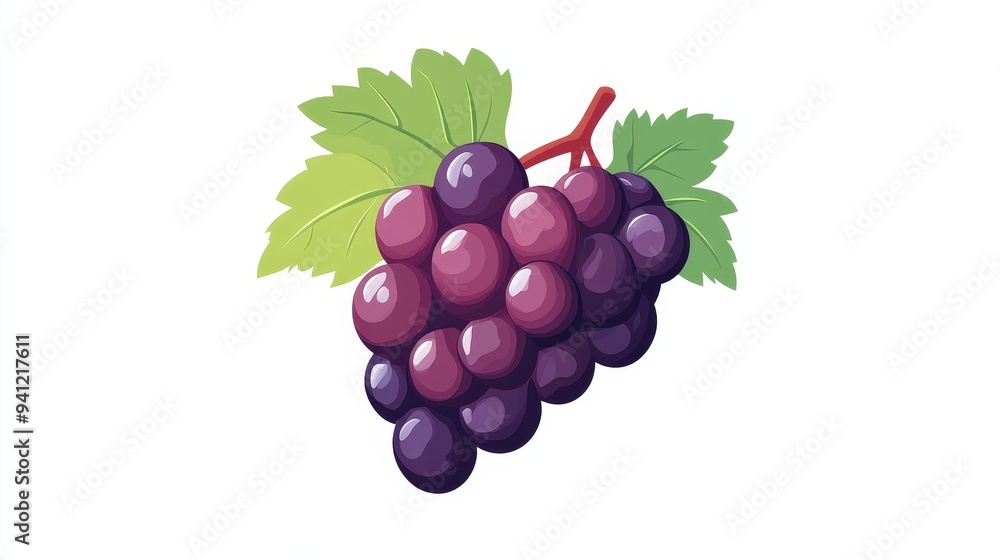 Fototapeta premium Grape icon for healthy lifestyle. Symbol for graphic and web designs.