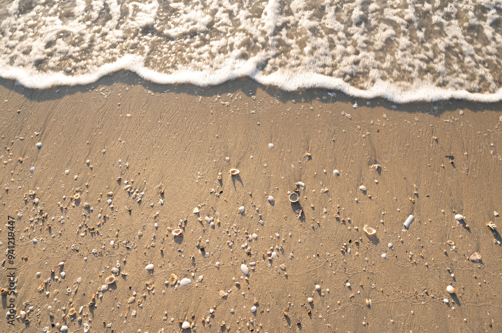 Sand and sea wave background and texture. Sand and sea wave background and texture.