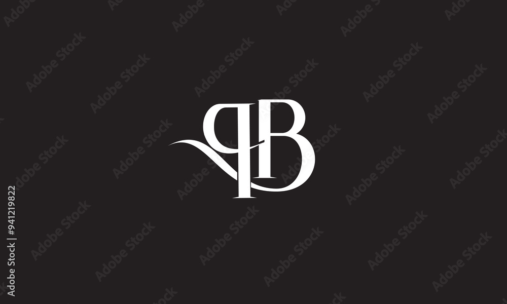 PB, BP, P, B Abstract Letters Logo Monogram PB, BP, P, B Abstract Letters Logo Monogram