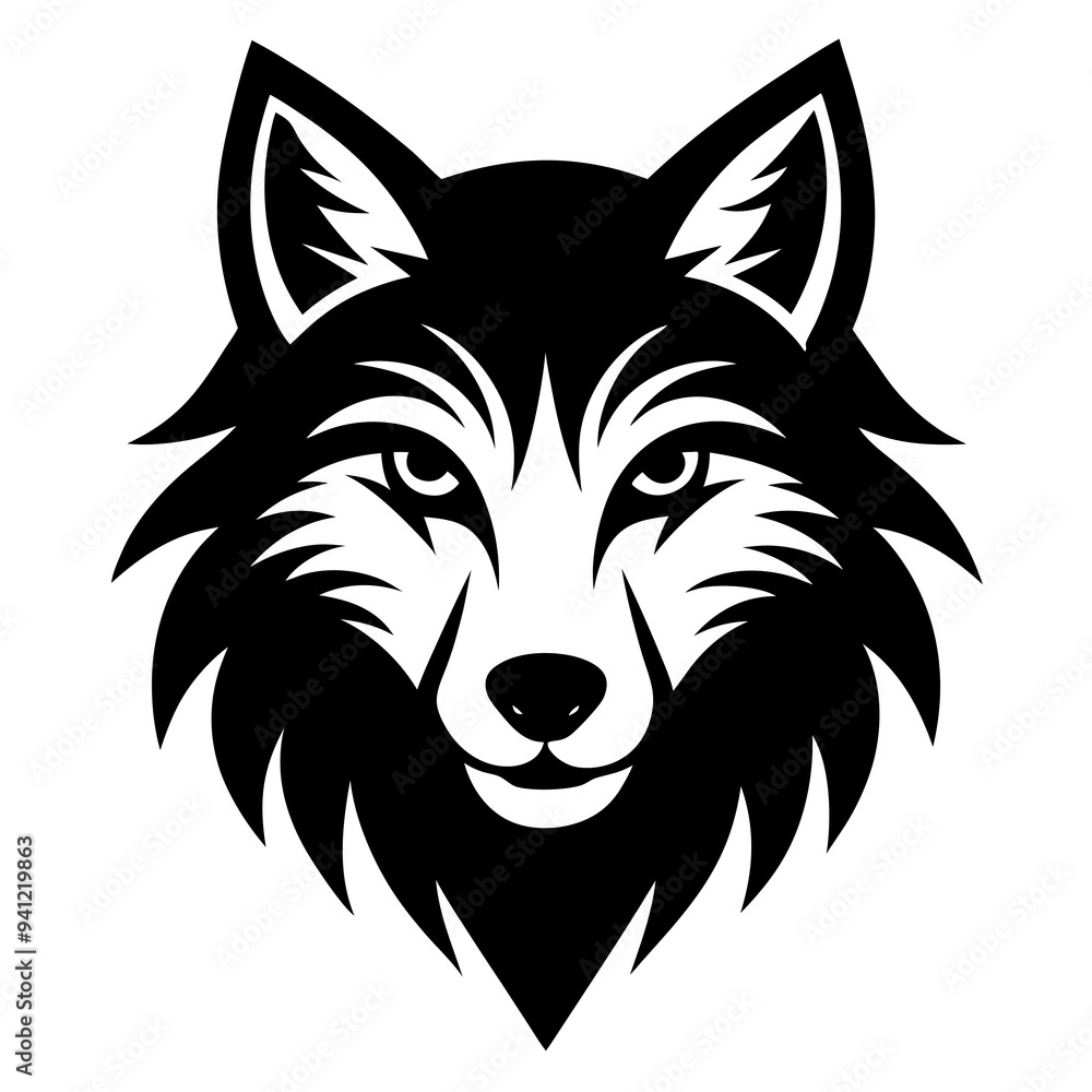 Wolf head vector illustration Wolf head vector illustration