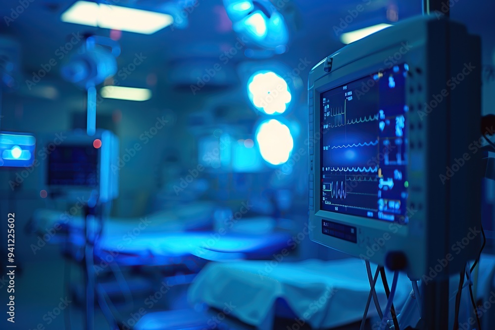 Empty operating room in hospital Empty operating room in hospital