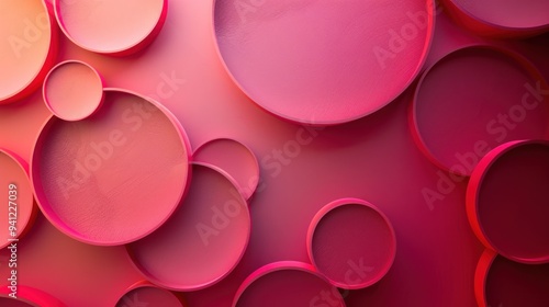 Soft Gradient Circles with Diverse Sizes on an Abstract Background