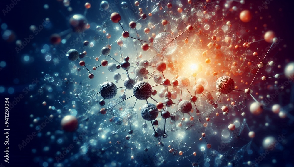 Closeup of an abstract biological and scientific molecular structure concept Closeup of an abstract biological and scientific molecular structure concept