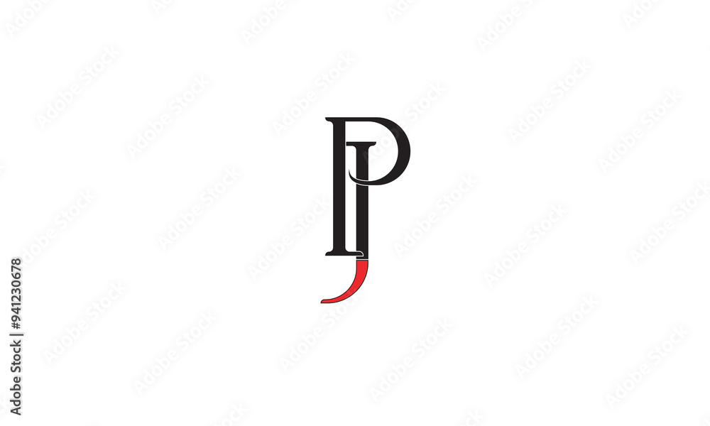 PB, BP, P, B Abstract Letters Logo Monogram PB, BP, P, B Abstract Letters Logo Monogram