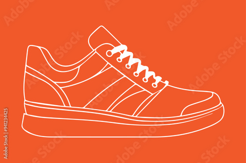 Shoe silhouette vector illustration design