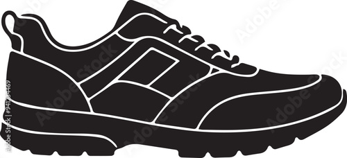 Shoe silhouette vector illustration design