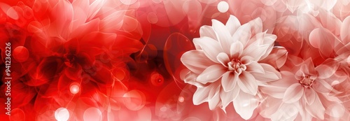 Delicate White Flower Blooming in a Sea of Red