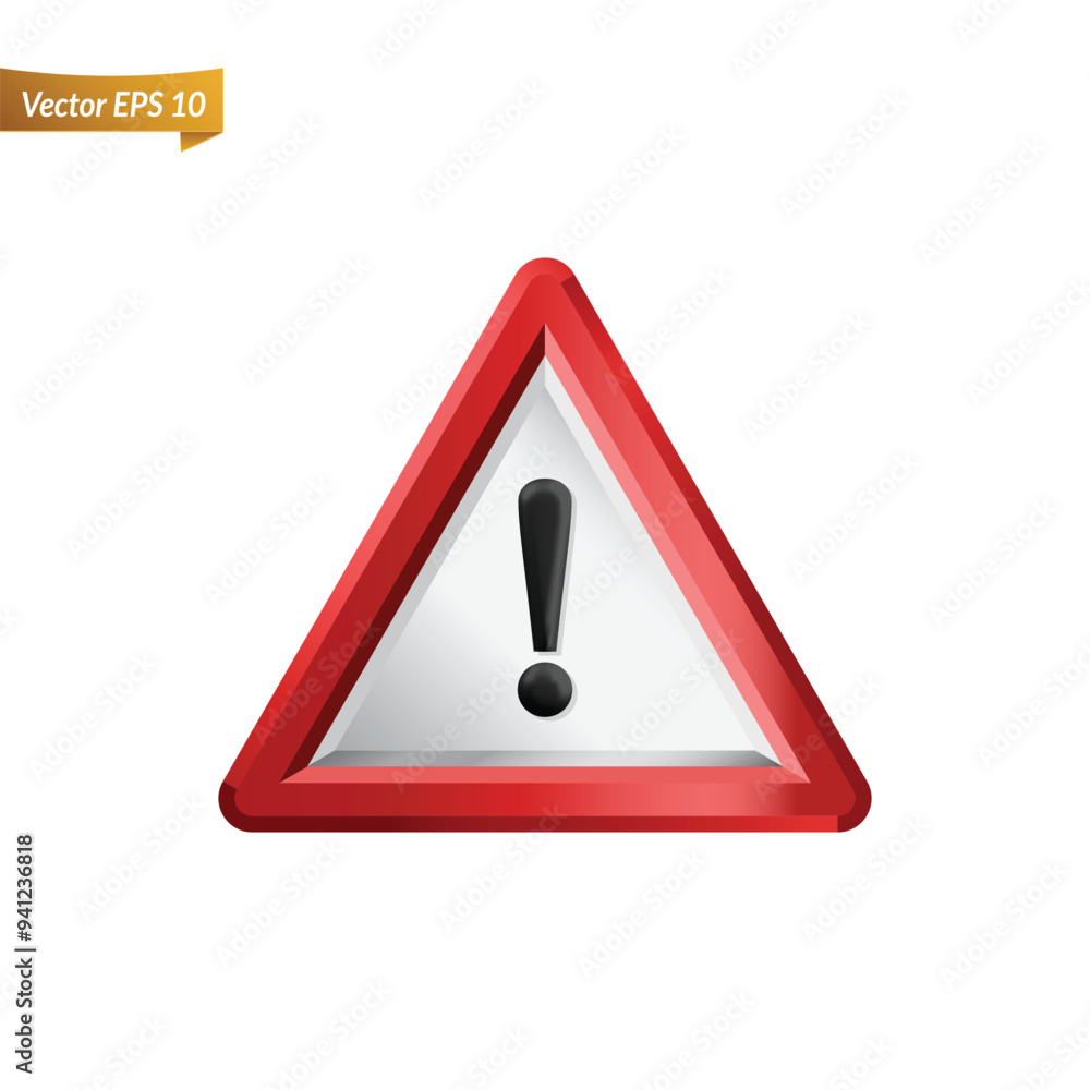 3d flat traffic alert sign, attention mark, caution icon. Danger, warning, clean emergency hazard notification symbol. Alert notice, warning reminder and attention vector illustration shiny style
3d flat traffic alert sign, attention mark, caution icon. Danger, warning, clean emergency hazard notification symbol. Alert notice, warning reminder and attention vector illustration shiny style