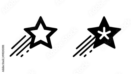 Falling Star Icon Set