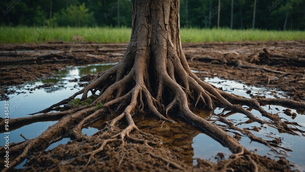 tree roots on the surface absorb water tree roots on the surface absorb water