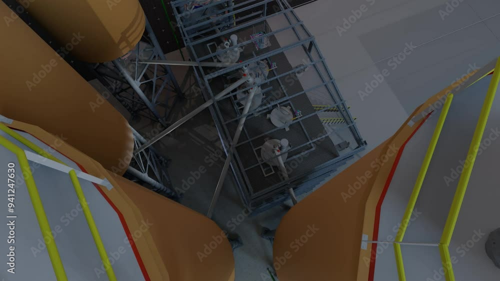custom made wallpaper toronto digitalIndustrial Premix refinery plant Silos seamless 3d loop animation realistic