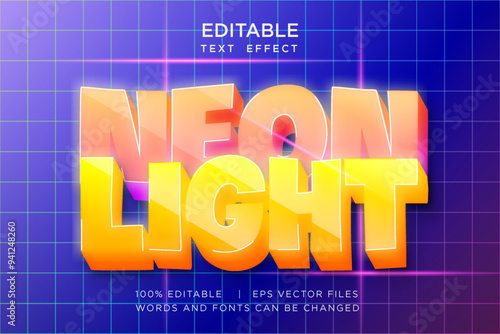Editable Modern 3D Text Effect Template for Banner, Sale, and Event Promotion Design