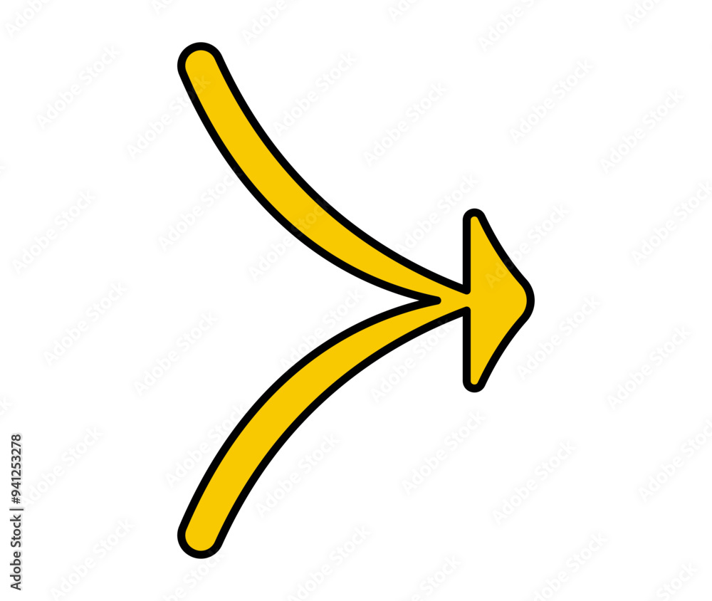Arrow icon. Vector double yellow right arrow icon. Arrow icon. Vector double yellow right arrow icon.