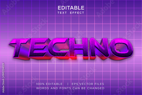 Editable Modern 3D Text Effect Template for Banner, Sale, and Event Promotion Design