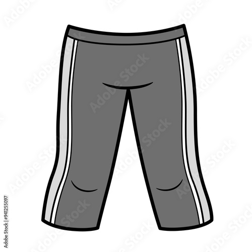 Sports grey breeches for training