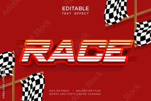 Editable Modern 3D Text Effect Template for Banner, Sale, and Event Promotion Design