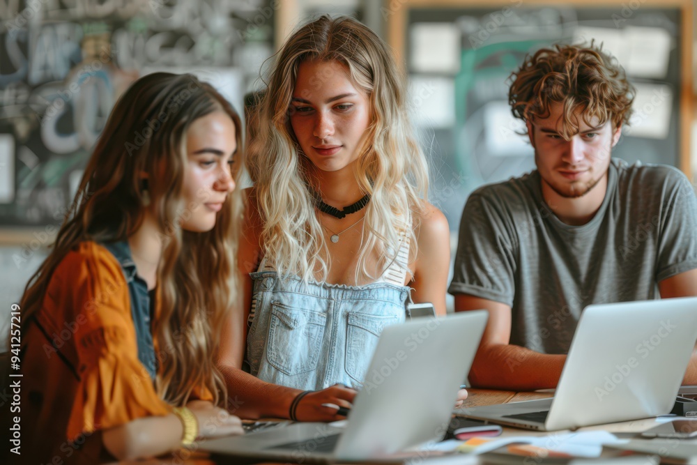 A group of professionals brainstorming at a conference table demonstrating teamwork and innovation. A group of professionals brainstorming at a conference table demonstrating teamwork and innovation.
