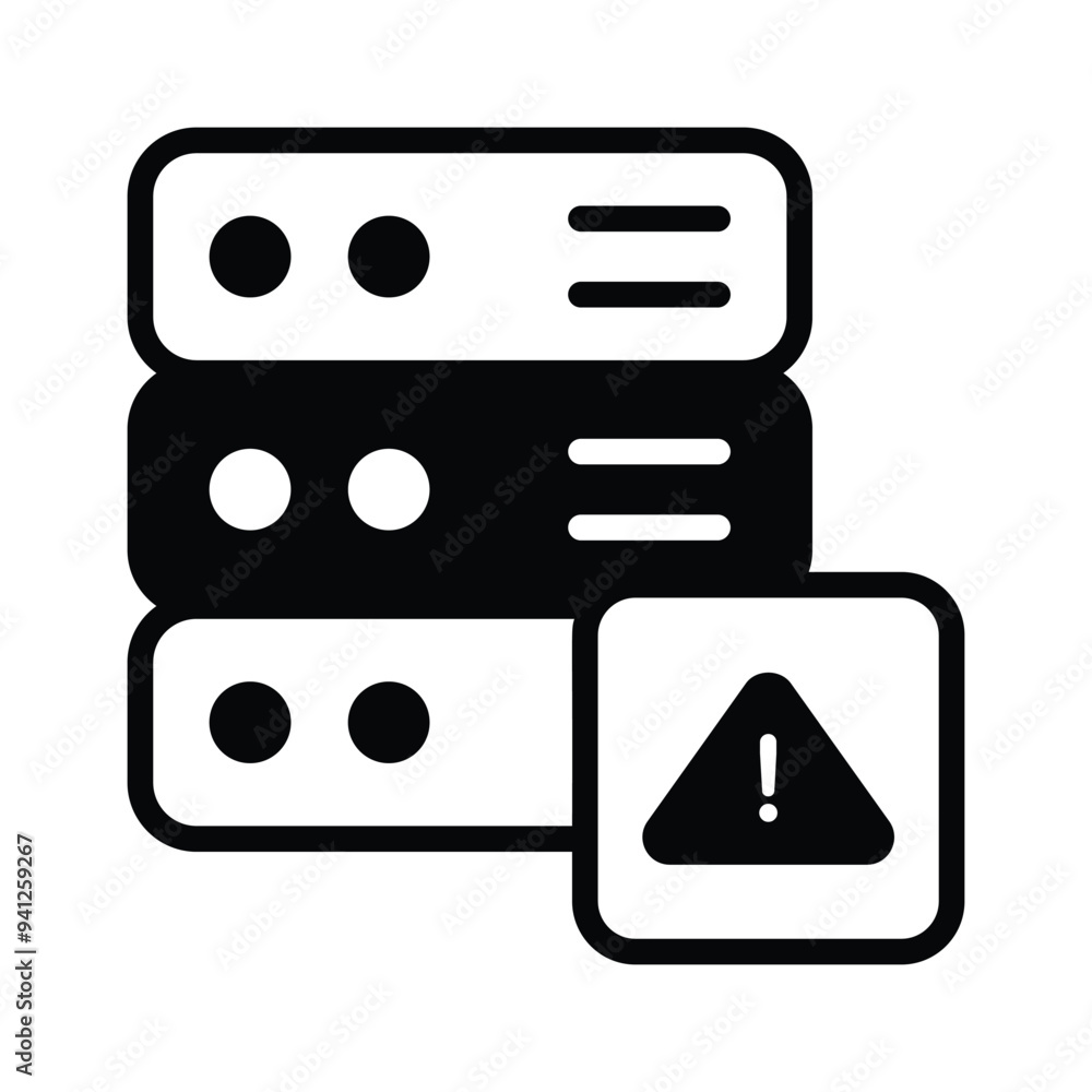 Server error, hosting problem icon design Server error, hosting problem icon design