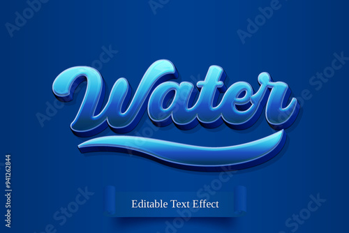Editable Modern 3D Text Effect Template for Banner, Sale, and Event Promotion Design