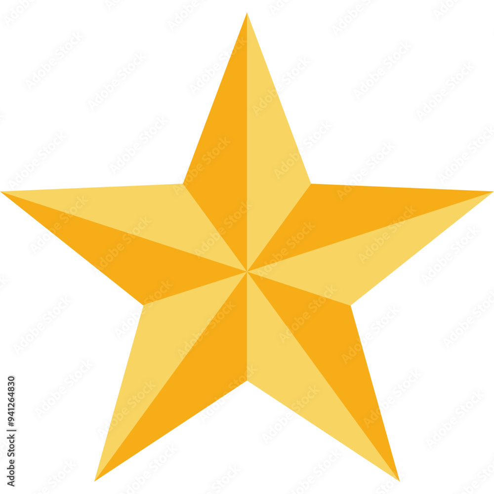 Star vector icon in flat style Star vector icon in flat style