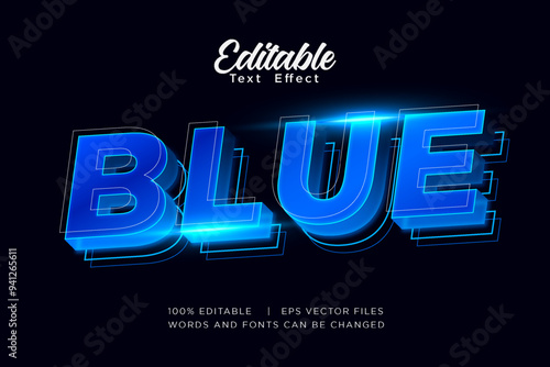Editable Modern 3D Text Effect Template for Banner, Sale, and Event Promotion Design