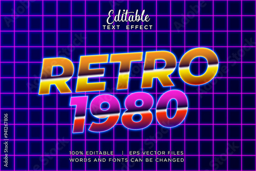 Editable Modern 3D Text Effect Template for Banner, Sale, and Event Promotion Design