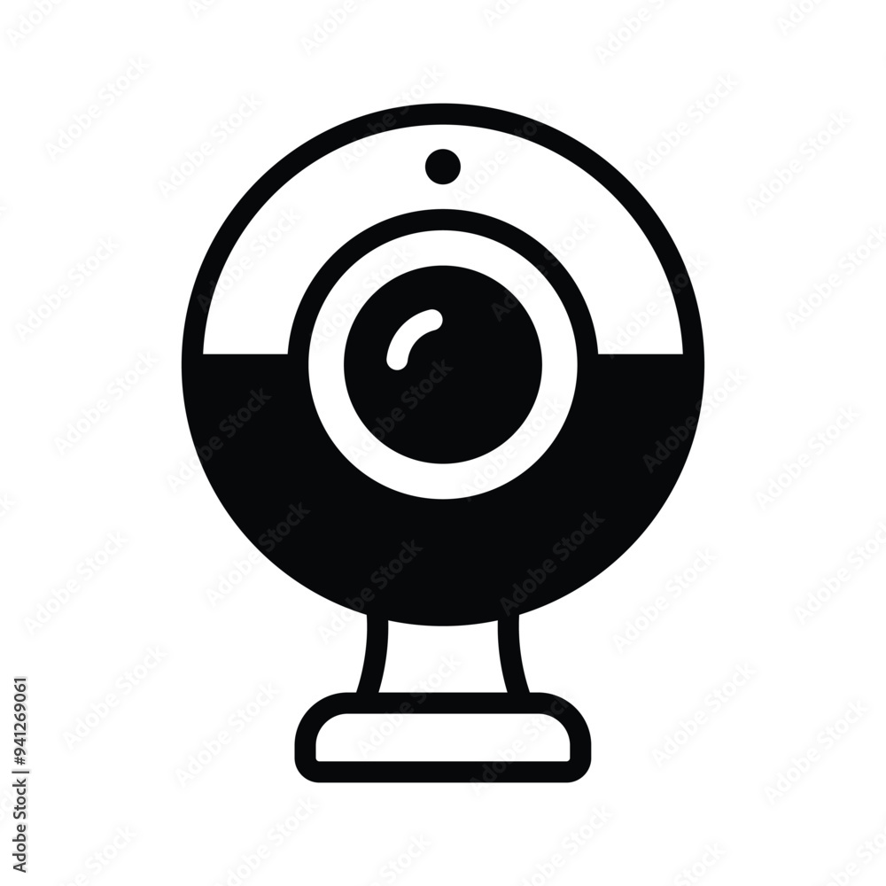 Well designed icon of webcam in trendy style, computer camera vector Well designed icon of webcam in trendy style, computer camera vector