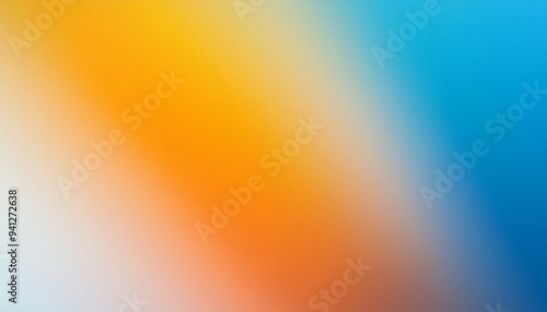 Stylish Dark blue orange red green grainy texture background. abstract color backdrop noisy wide banner header design