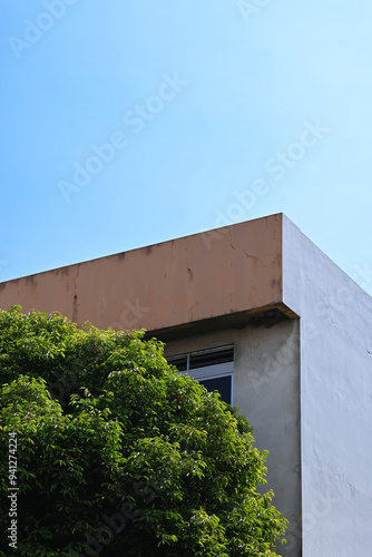 brick building with blue sky